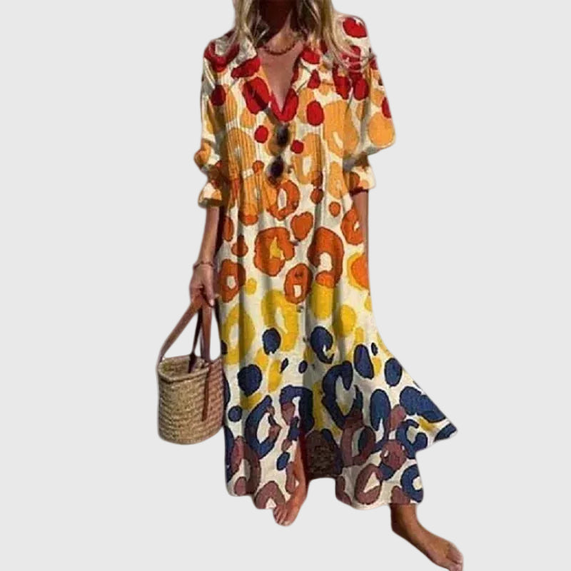 Elvayn | Bohemian Elegant Maxi Dress