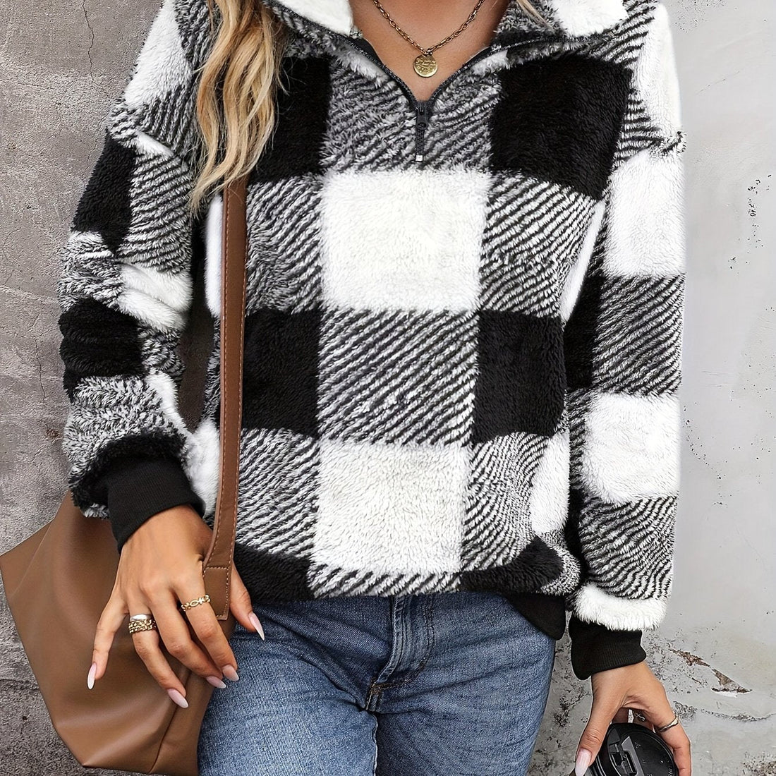 Siena™ | Plaid Half-Zip Fleece