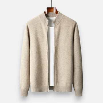 Elvayn | Men’s Merino Wool Zip Sweater