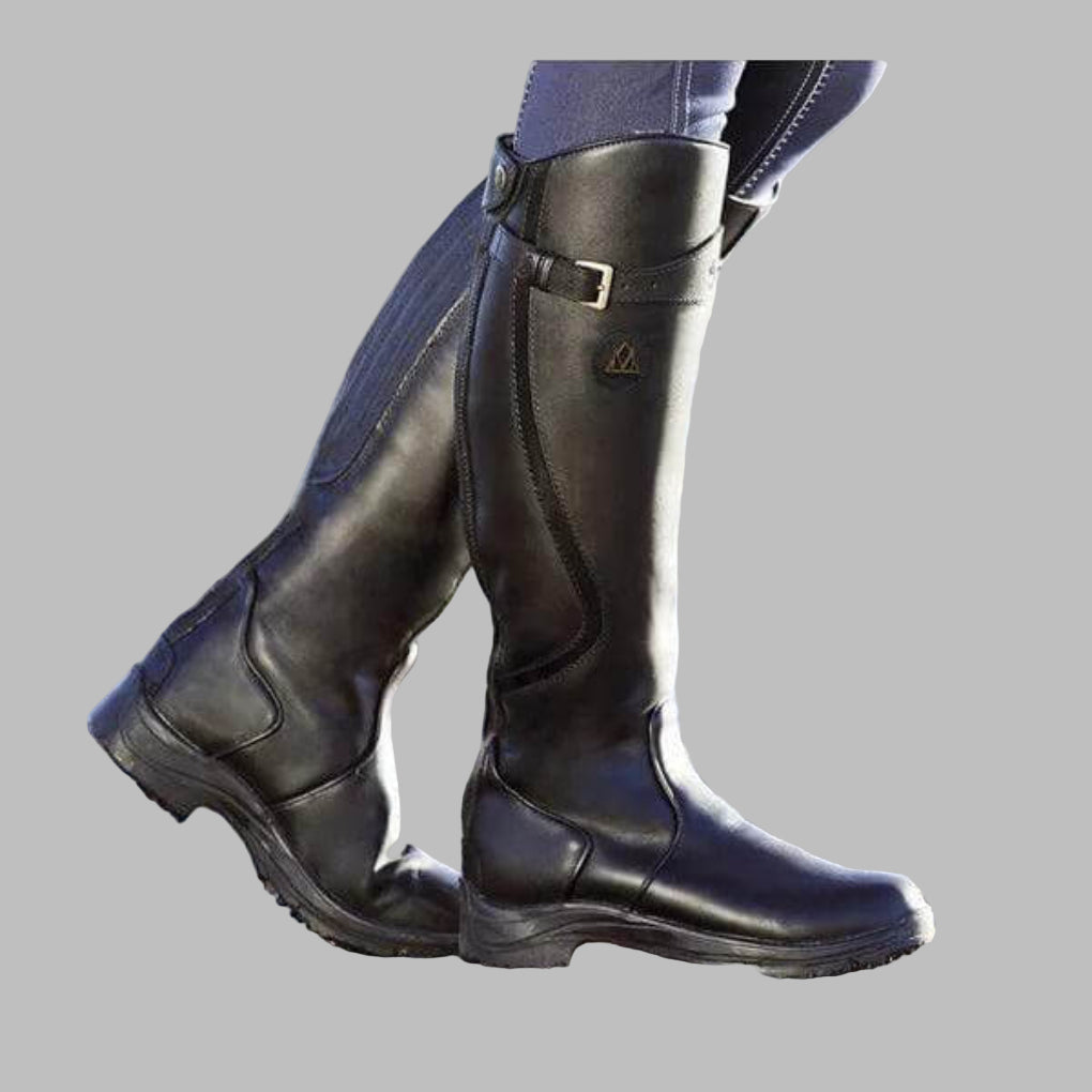 Elvayn | Women’s Leather Hiking Boots with Strap
