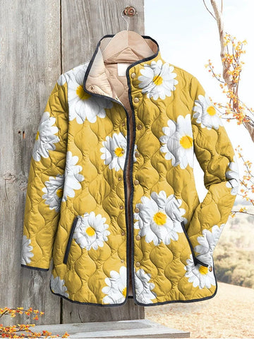 Elvayn | Charming Daisy Pattern Women's Jacket