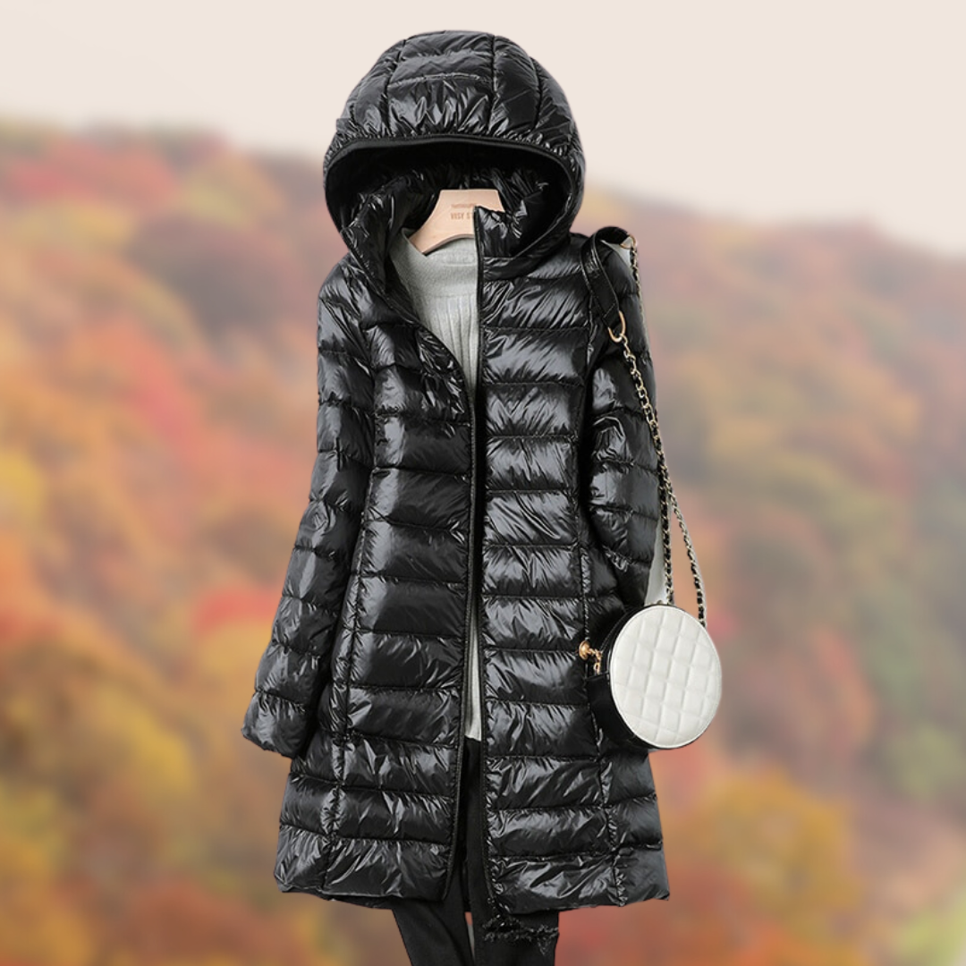 Elvayn | Women’s Slim-Fit Hooded Puffer Jacket