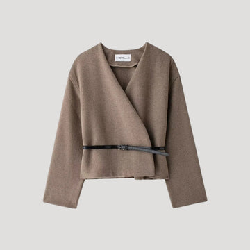 Elvayn | Women’s Spring Belted Wrap Jacket Top