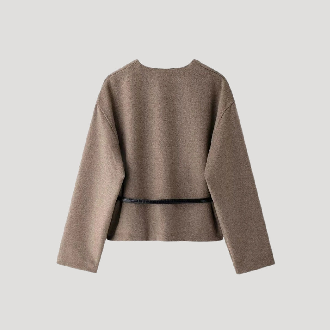 Elvayn | Women’s Spring Belted Wrap Jacket Top