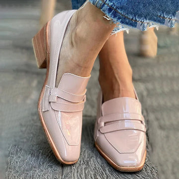 Eden | Mocassins With WIde Heel Shiny