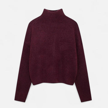 Elvayn  | Women’s Vintage Turtleneck Sweater – Classic Winter Warmth