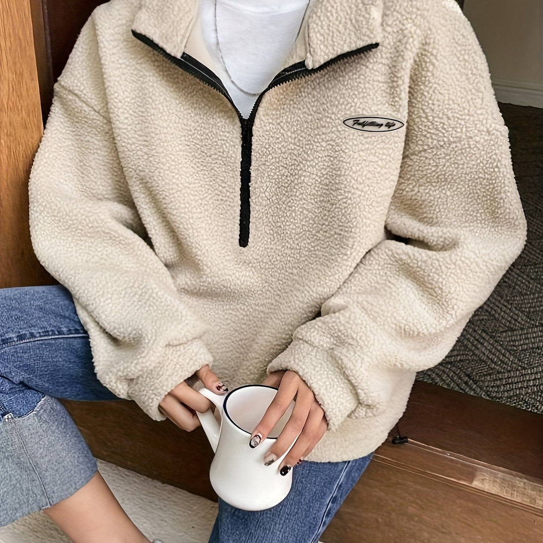 Mirella™ | Patchwork Half-Zip Fleece