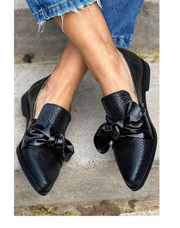 Sloane™ | Polished Bow Loafers