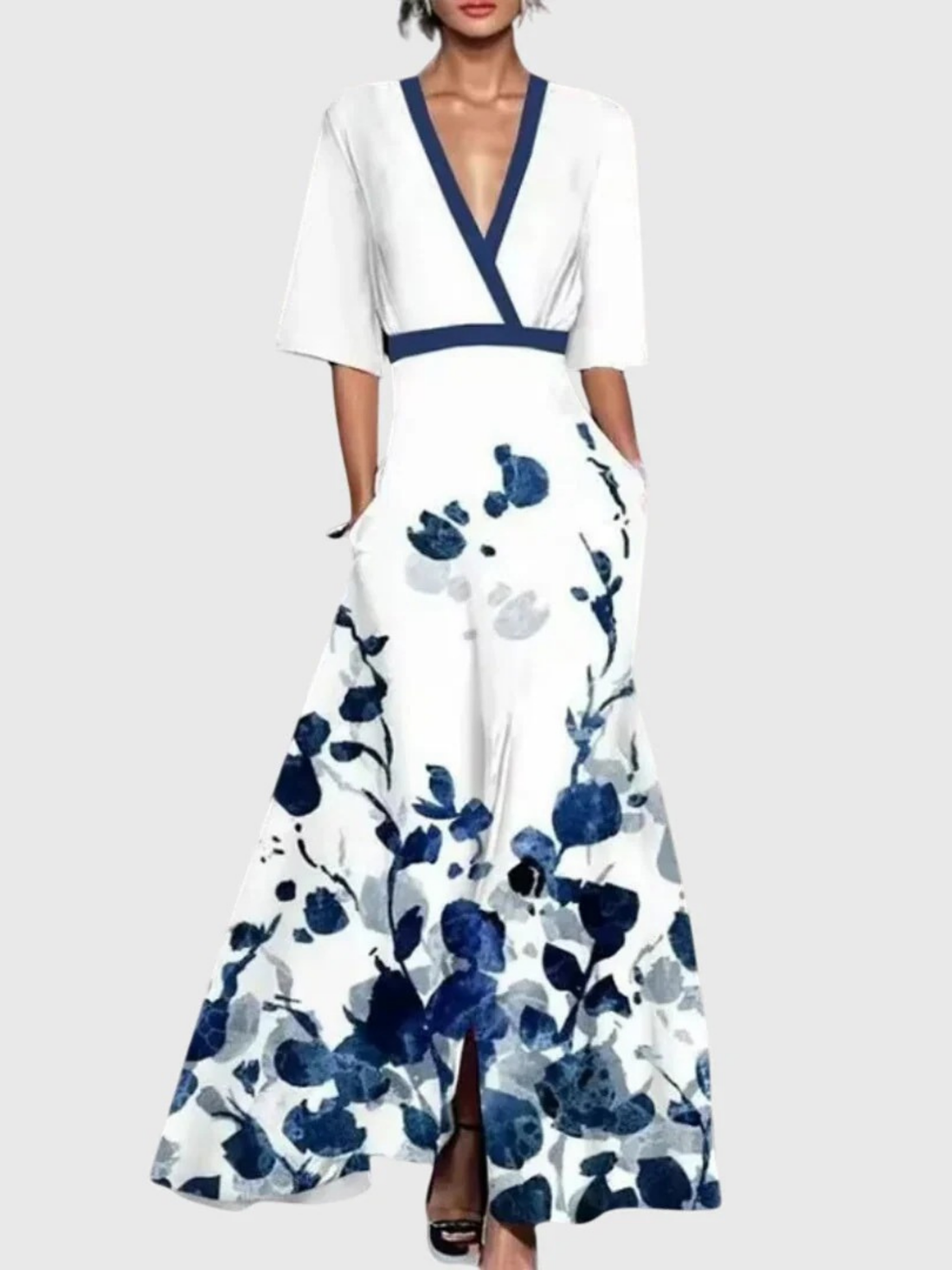 Elvayn | Spring Elegant Floral Dress