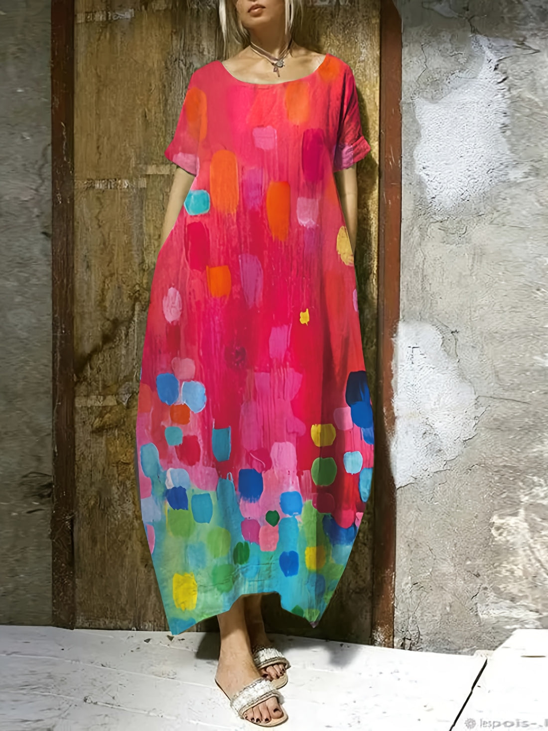Elvayn | Printed Pocket Summer Dress