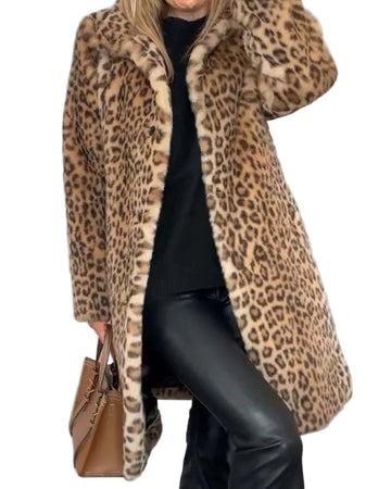 Leosa | Soft Long Leopard Coat