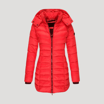 Elvayn | Women’s Hooded Long Puffer Winter Coat