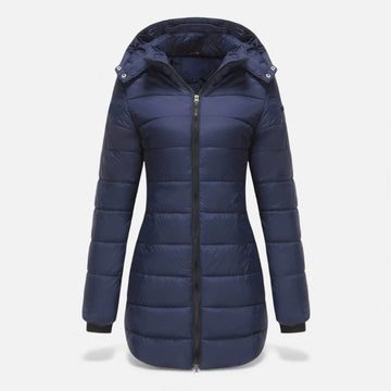 Elvayn | Women’s Quilted Cotton-Blend Autumn Winter Jacket