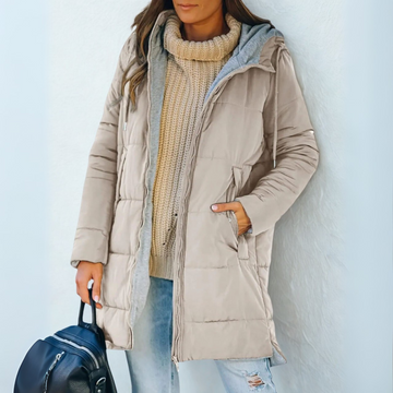 Elvayn - Casual Hooded Puffer Down Jacket