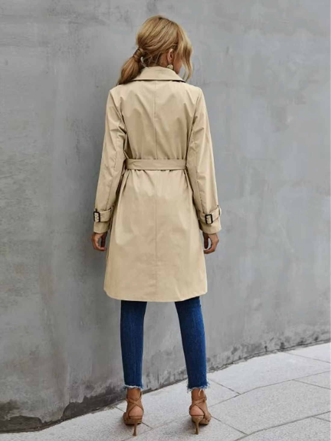Elvayn | Women’s Elegant Double-Breasted Casual Coat