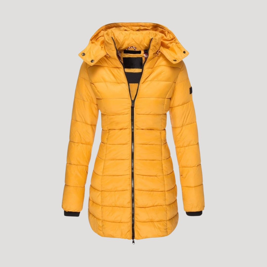 Elvayn | Women’s Hooded Long Puffer Winter Coat