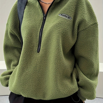 Mirella™ | Patchwork Half-Zip Fleece