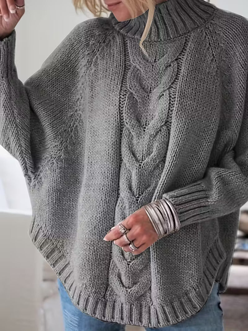 Pamella™ | Cable Knit Oversized Sweater