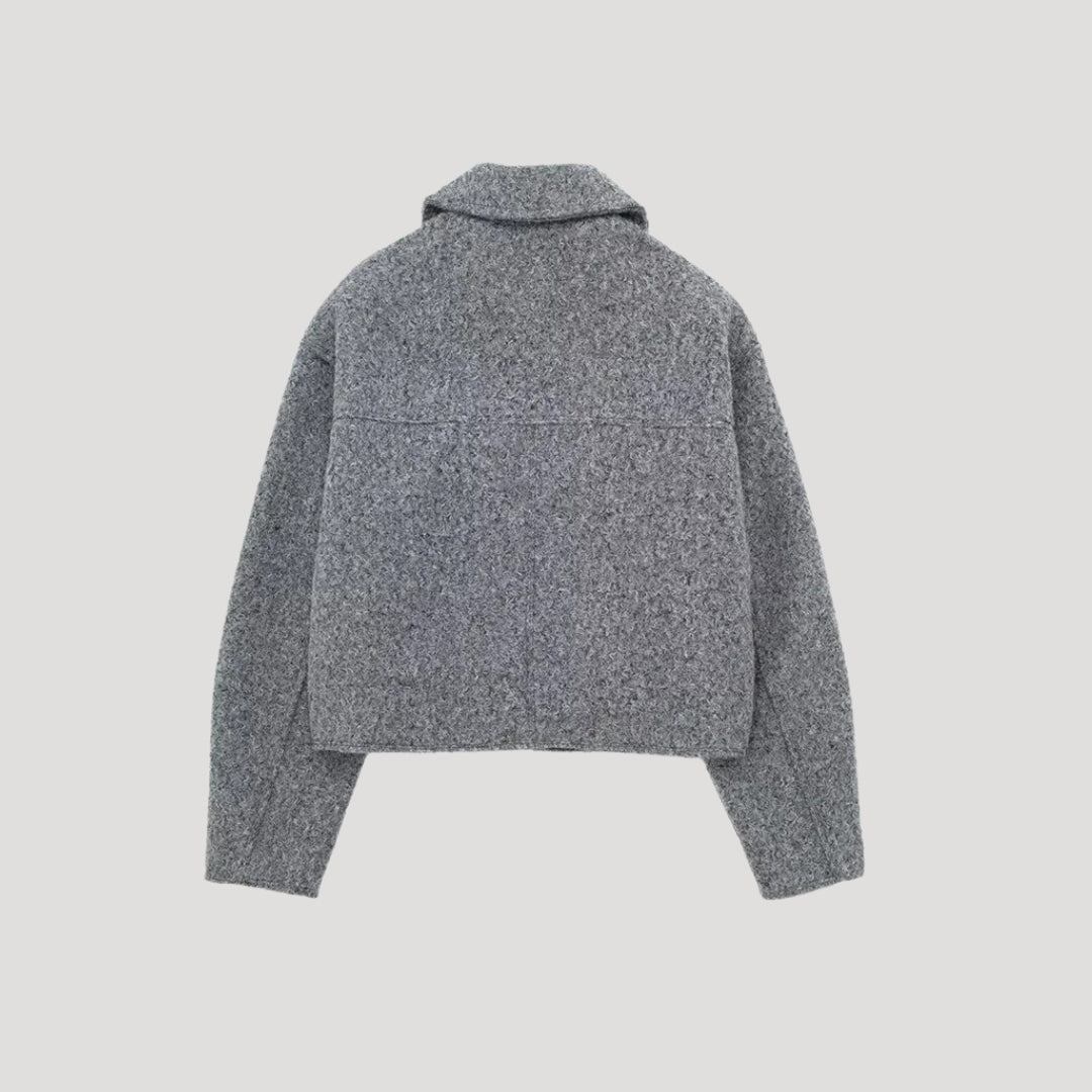 Elvayn  | Winter Zip Front Cropped Women Jacket