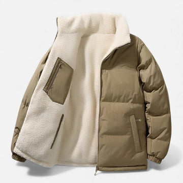 Elvayn | Men’s Plush-Lined Thick Winter Puffer Jacket