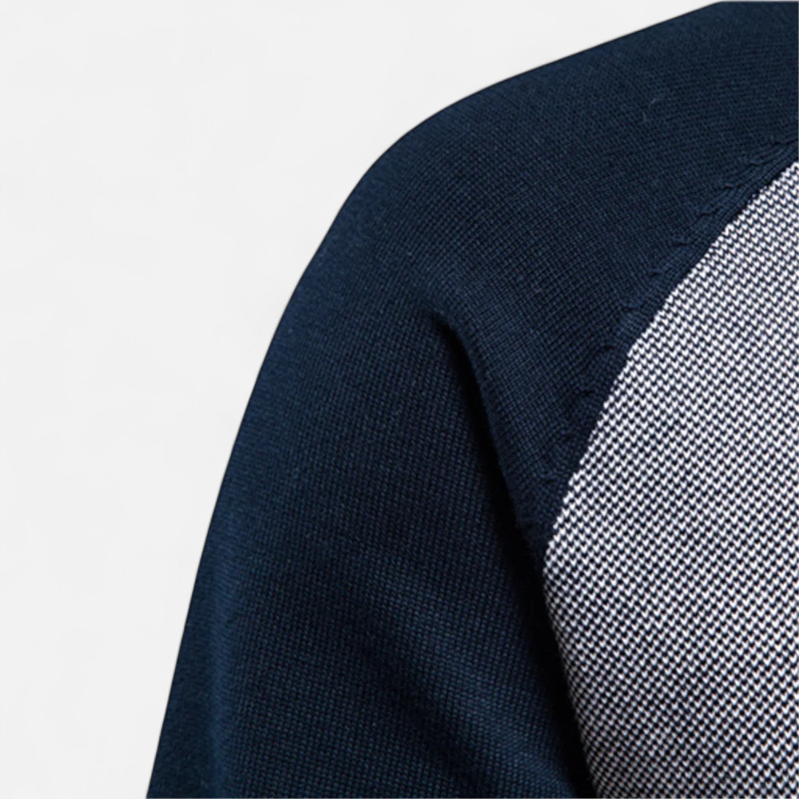 Elvayn | Men’s Zipped Sweater – Heritage Cotton Knit