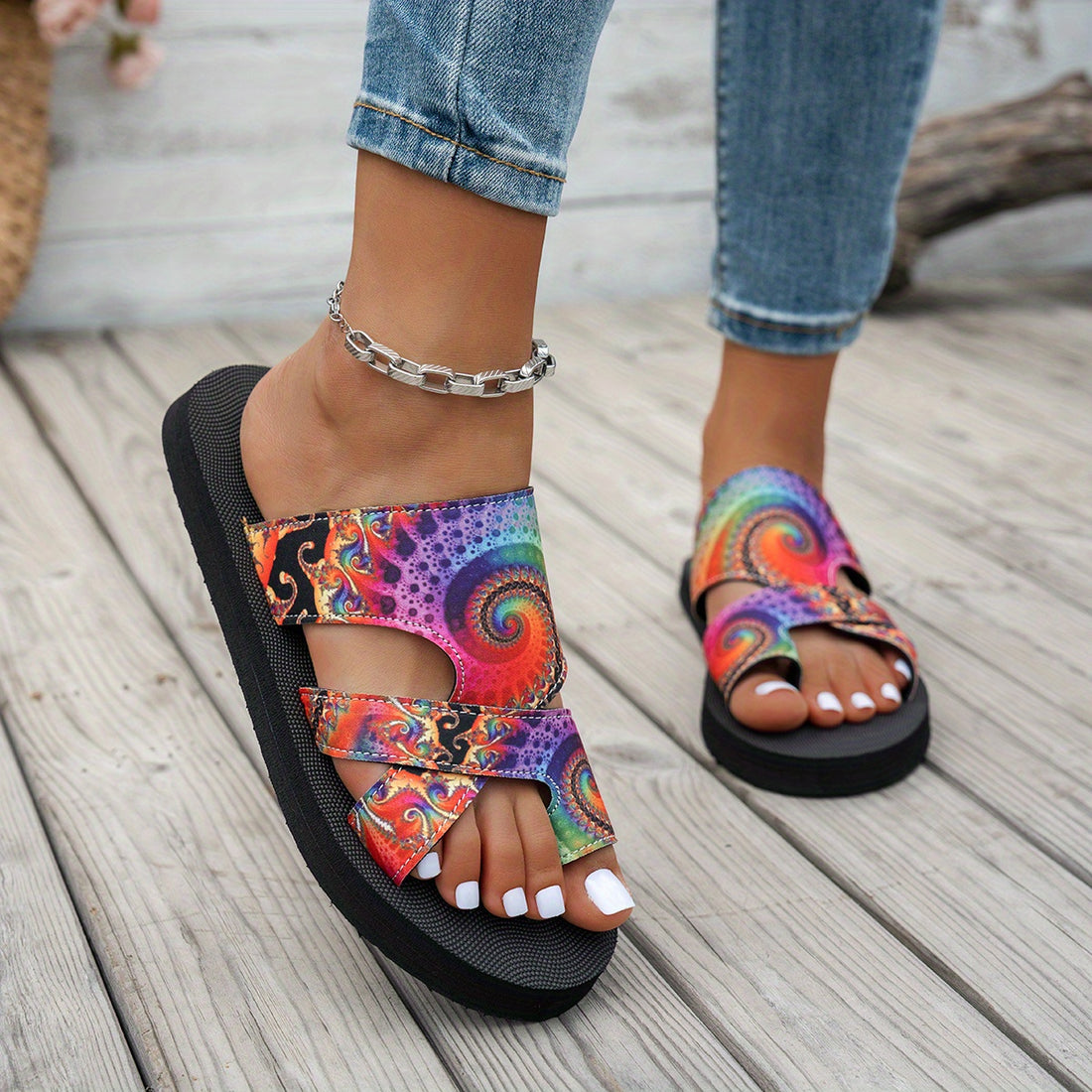 Elvayn | Boho Mesh Summer Slippers