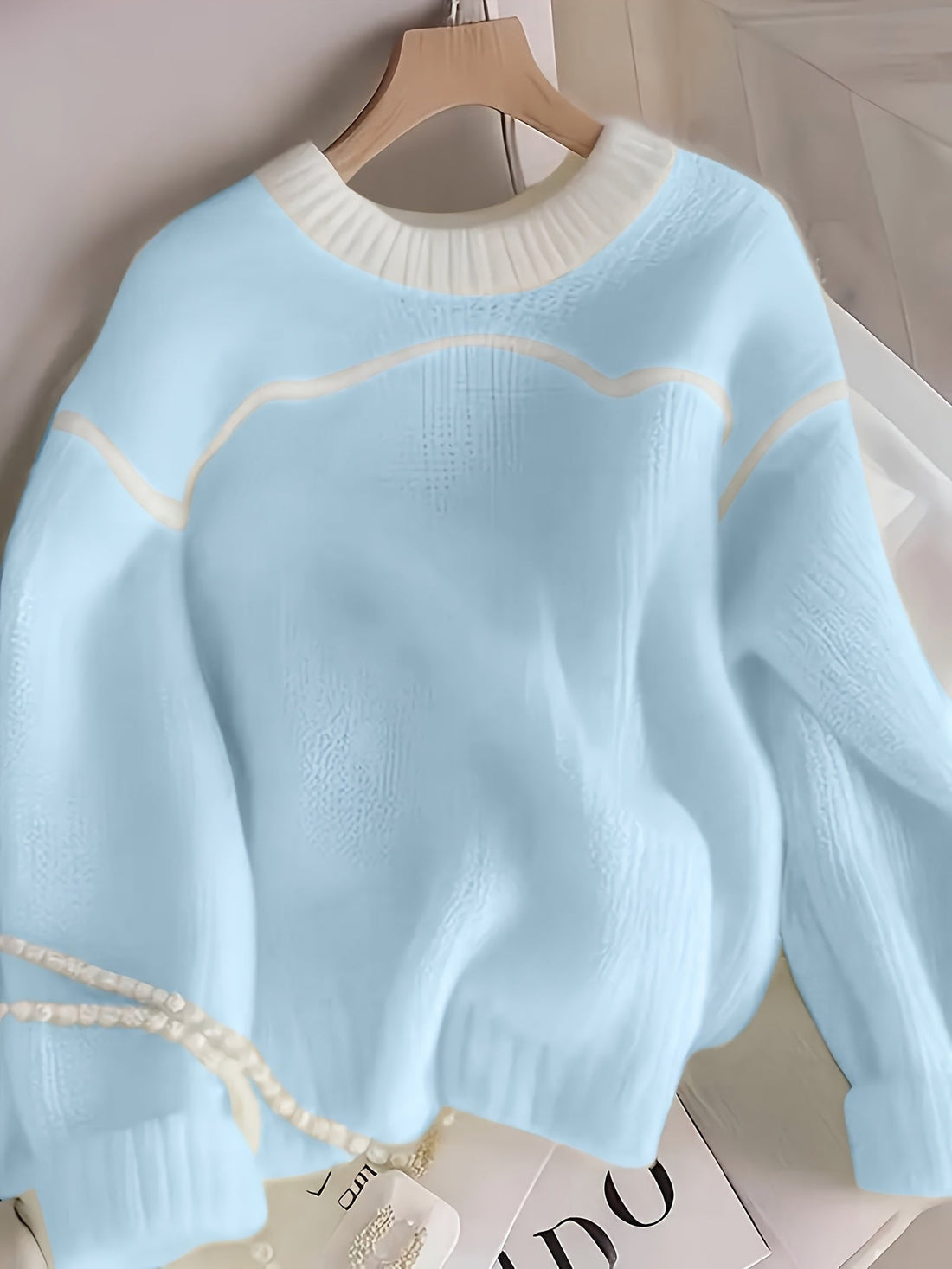 Elvayn | Lemon Yellow Relaxed Knit Sweater