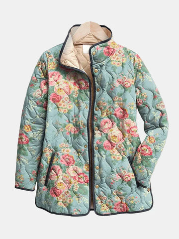 Elara | Quilted Floral Print Jacket | 2025