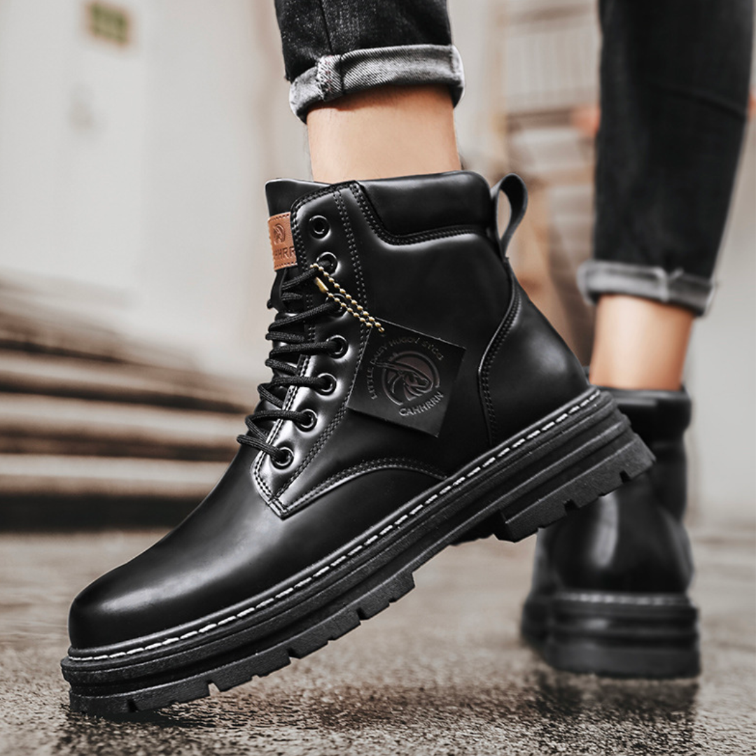 Elvayn | Heavy Duty Ankle Lace Up Boots For Men