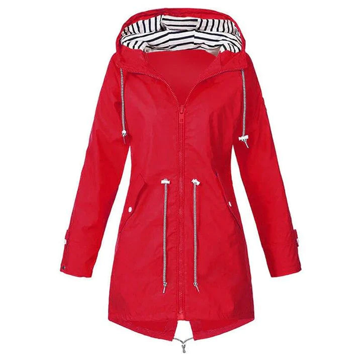 Elvayn | Women’s Casual Hooded Lightweight Raincoat