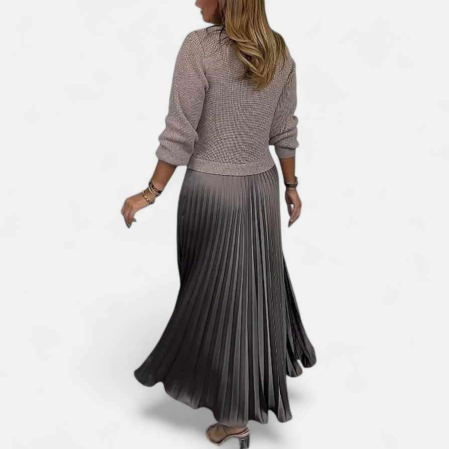 Elvayn | Knit Top Maxi Dress