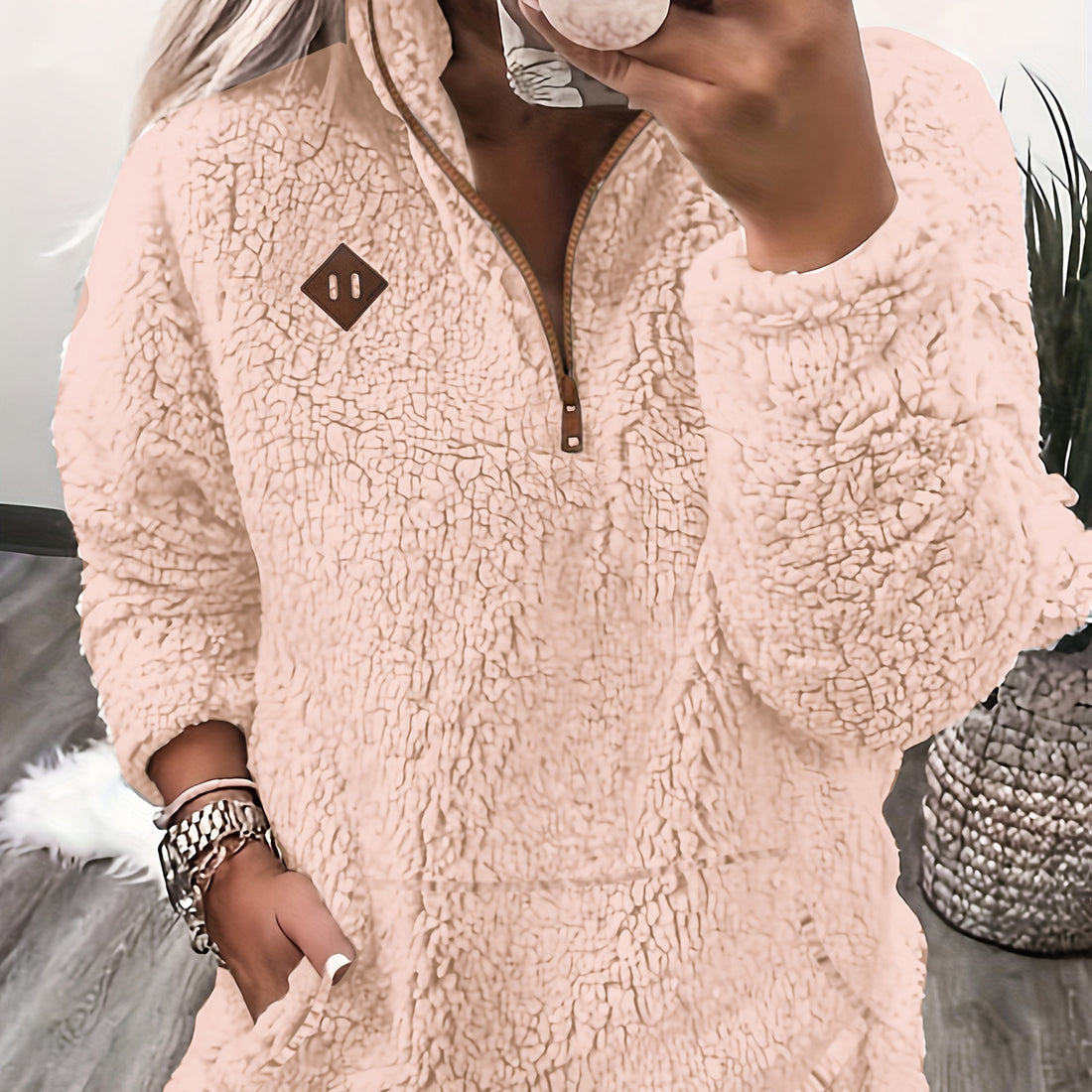 Mila™ | Fleece-Lined Zip-Up Hoodie