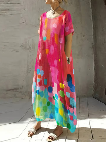 Elvayn | Printed Pocket Summer Dress