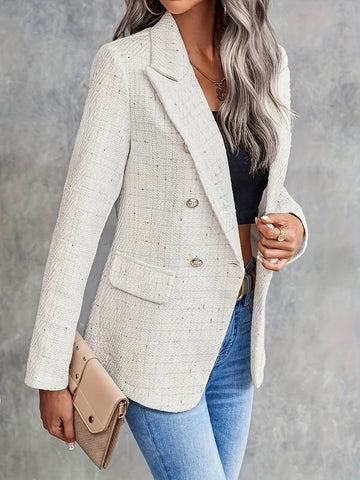 Elvayn | Women’s Classic Double-Breasted Blazer