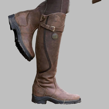 Elvayn | Women’s Leather Hiking Boots with Strap