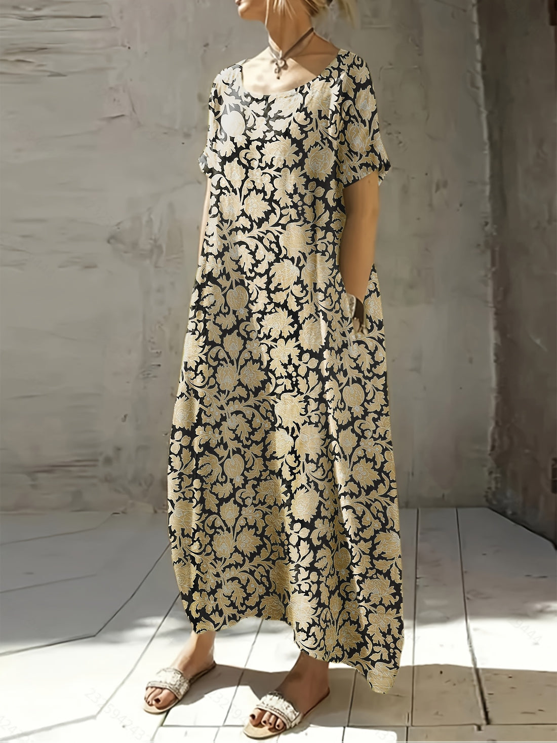 Elvayn | Floral Vacation Midi Dress