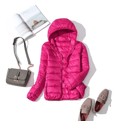 Elvayn | Women’s Short Zipper Front Winter Jacket