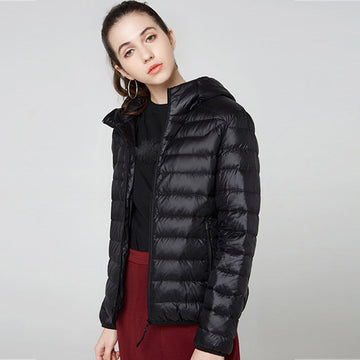 Elvayn | Women’s Short Zipper Front Winter Jacket