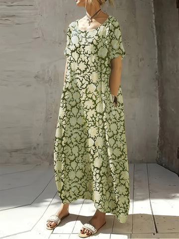 Elvayn | Floral Vacation Midi Dress