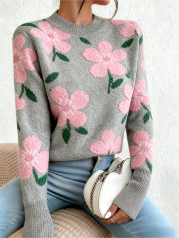 Elvayn | Modern Color Block Knit Sweater