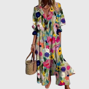 Elvayn | Bohemian Elegant Maxi Dress