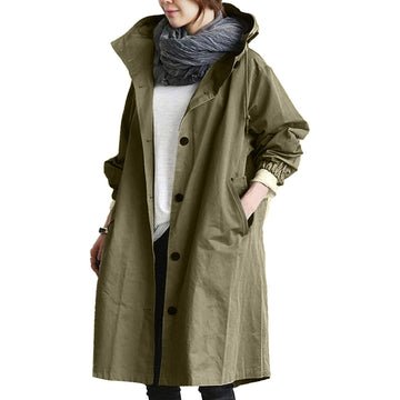 Elvayn | Women’s Casual Long Hooded Coat