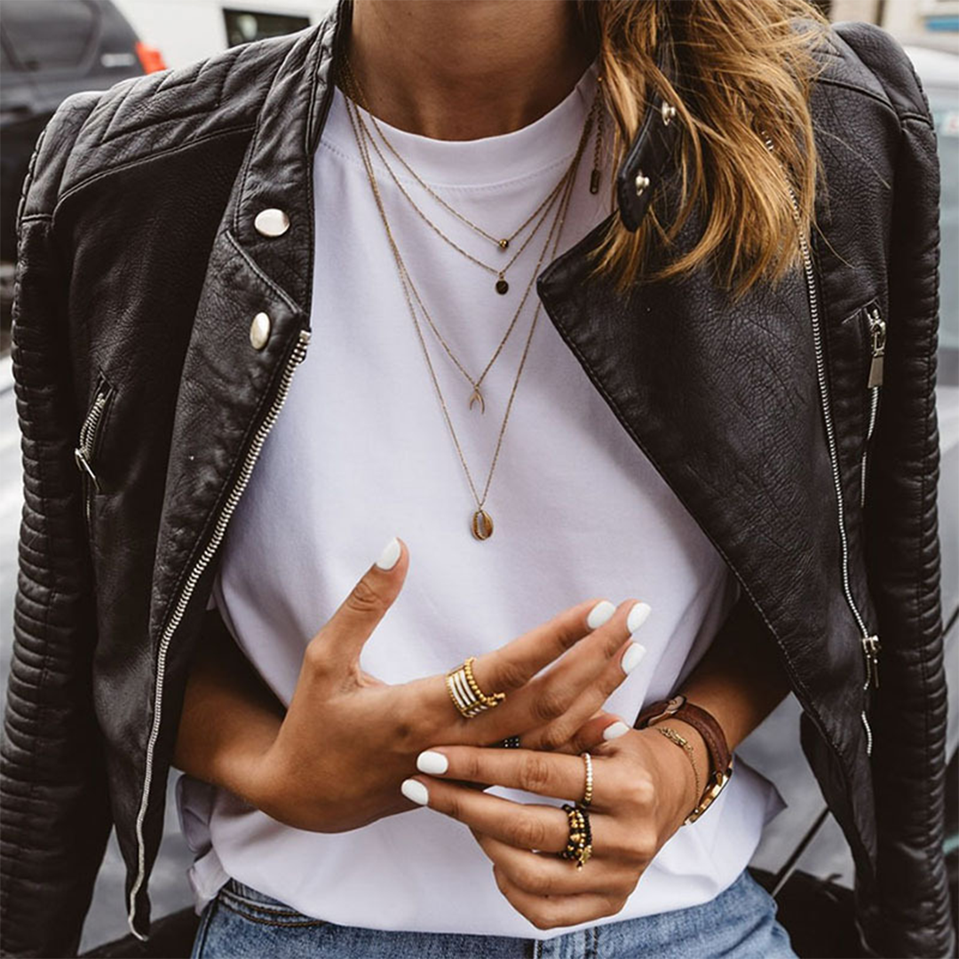 Elvayn | Casual Biker Style Zipper Jacket for Women