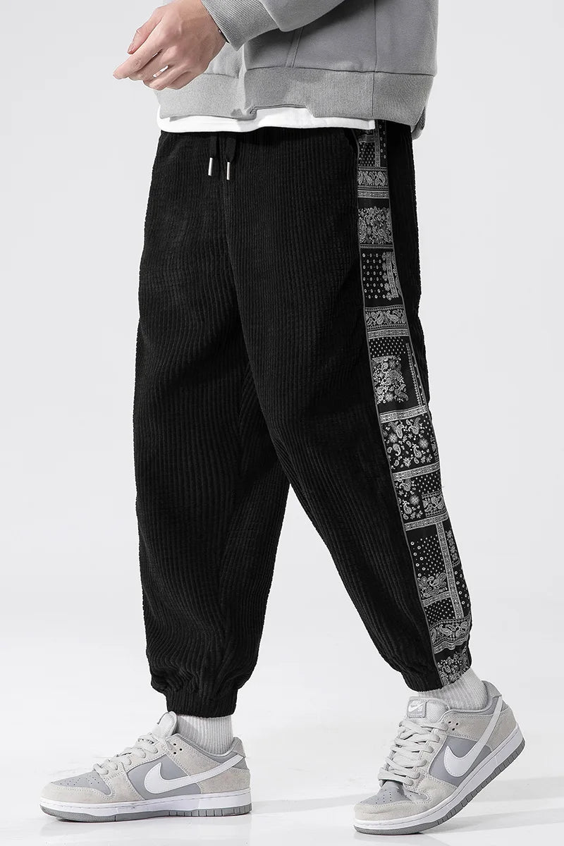 Elvayn | Men’s Casual Jogger Pants with Side Panels