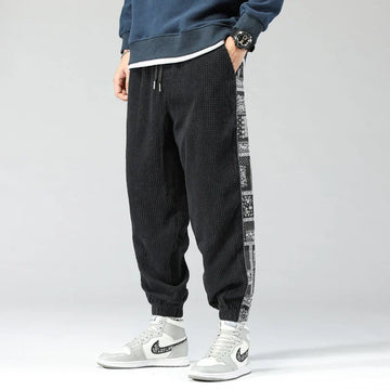 Elvayn | Men’s Casual Jogger Pants with Side Panels