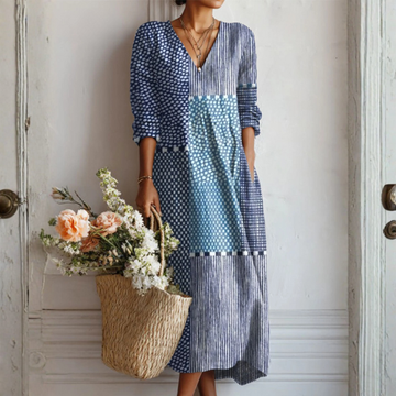 Elvayn | Retro Linen Dress