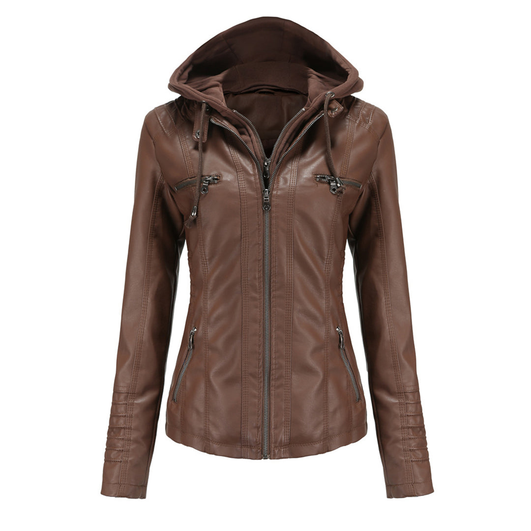 Elvayn | Women’s Trendy Hooded Zip-up Jacket