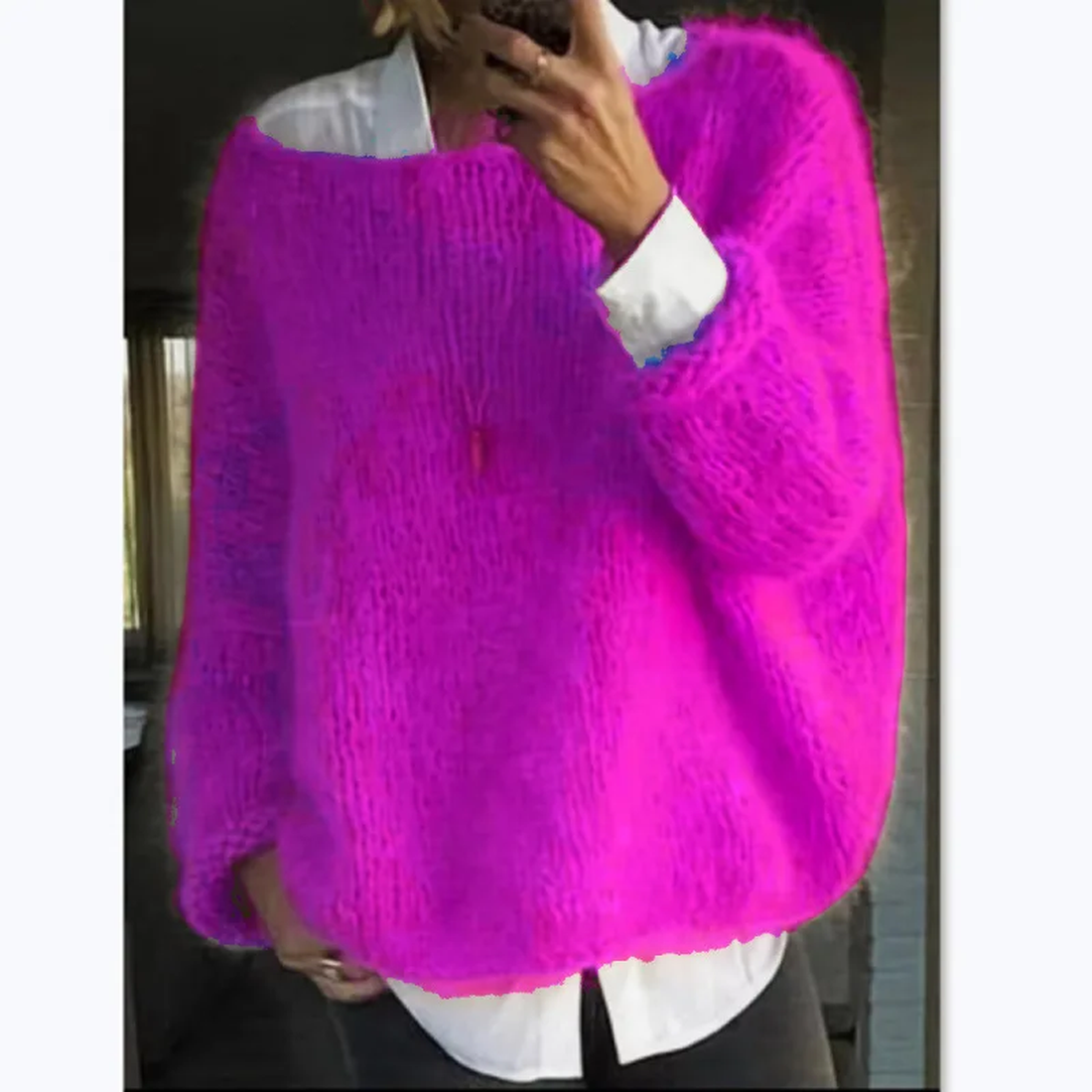 Elvayn | Women’s Cozy Long Sleeve Knit Sweater