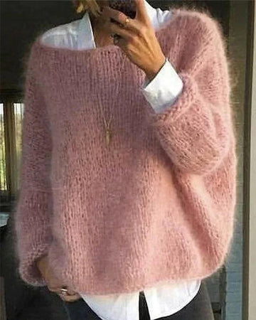 Elvayn | Women’s Cozy Long Sleeve Knit Sweater