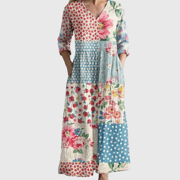 Elvayn | Graceful Flowing Evening Maxi Dress